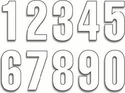 Zeige Details für NUMMER 0  -3STK. WEISS 13CM Bild von NUMMER 0  -3STK. WEISS 13CM