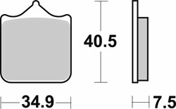 Zeige Details für SBS Bremsklotz 762HS Street Bild von SBS Bremsklotz 762HS Street