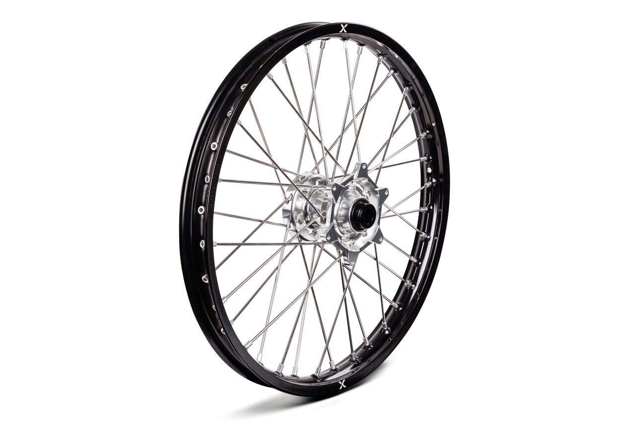 X-GRIP Vorderrad 21“ schwarz/silber