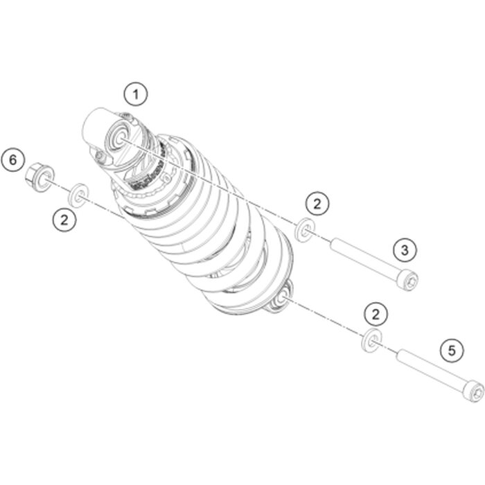 Monoshock Duke 125 NHD MY
