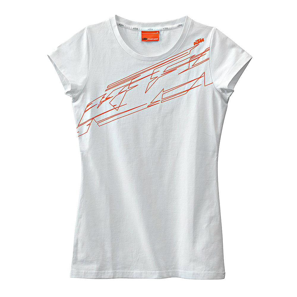KTM - Girls Logo Tee White
