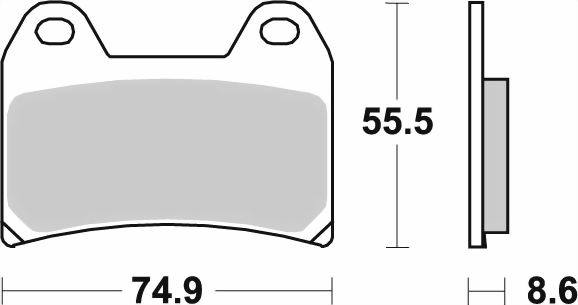 Bild von SBS Racing Bremsklotz 706DC Dual Carbon