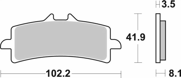 Bild von SBS Bremsklotz 841HS Stre