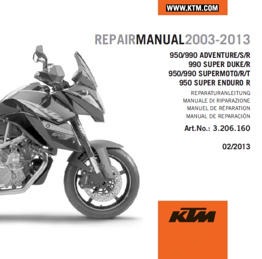 KTM REPARATURANLEITUNGEN